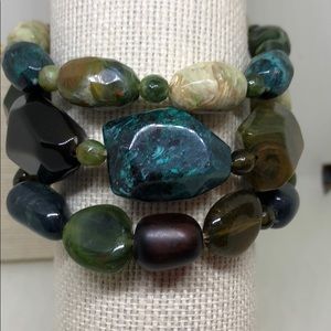 Set of three bracelets